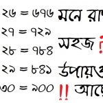 গুণফল মনে রাখার উপায়