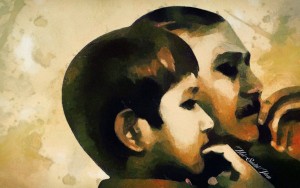 sheikh_mujib_and_russel__youngest_son_of_mujib__by_saidulislam-d6qvv23.png