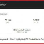 Bangladesh won by 7 wickets