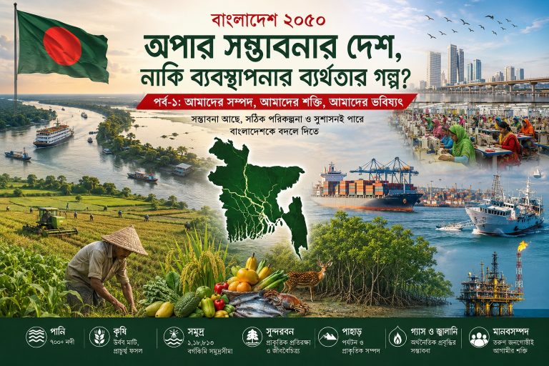 বাংলাদেশ ২০৫০ : অপার সম্ভাবনার দেশ, নাকি ব্যবস্থাপনার ব্যর্থতার গল্প?